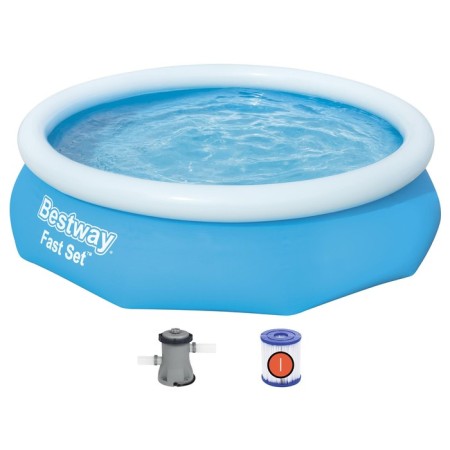 A inflatable FAST Set basin, 305 x 76 cm, filter pump, from 6 years old, 57270 Bestway-8