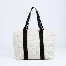 Zipper bag with lightning, white color