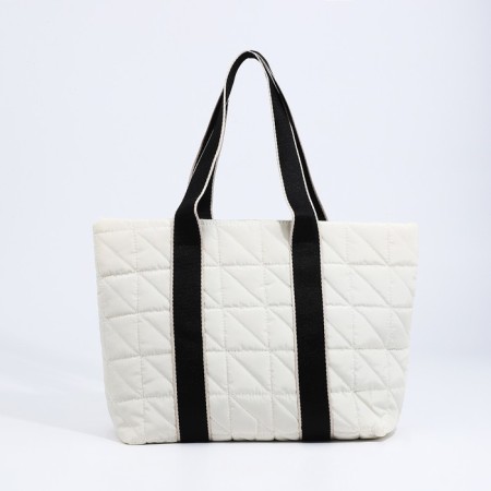 Zipper bag with lightning, white color