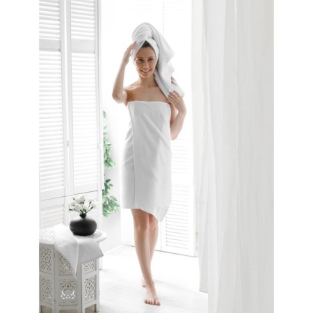 Set of terry white towels, size 30x50 cm, 50x100 cm, 70x140 cm
