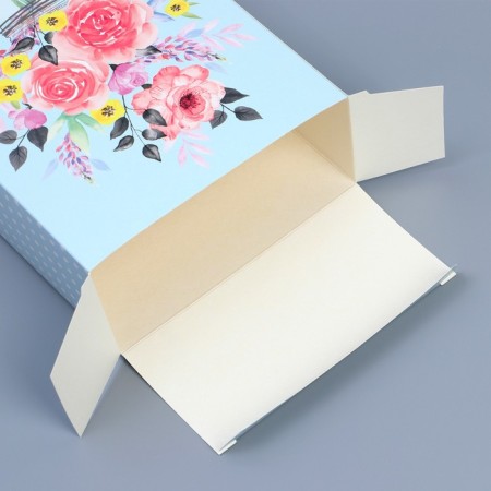Gift folding box, packaging, “for you”, 16 x 23 x 7.5 cm-3