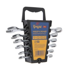A set of keys of the tundra tundra tundra, CRV, chrome -plated, 8 - 17 mm, 6 pcs.