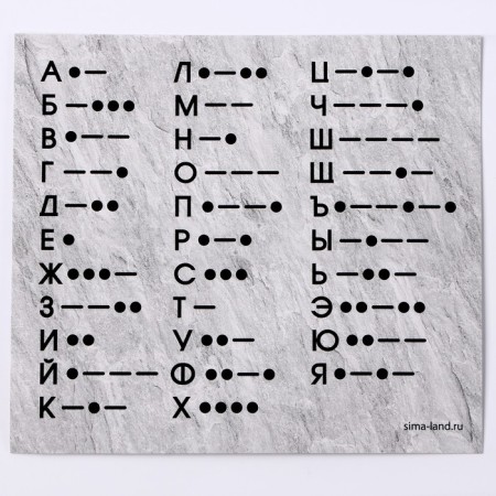 Set for creating a bracelet from the beads "ABC Morse", the color of red-4