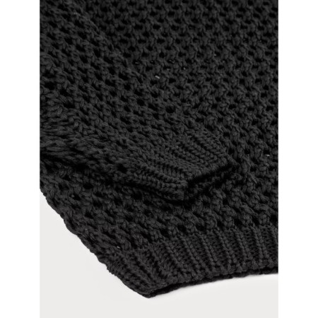 Свитер для девочки Amarobaby Knit Trend, рост 134 см, цвет черный-14