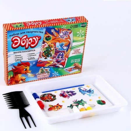 Set for drawing Ebru "Dragon"-1