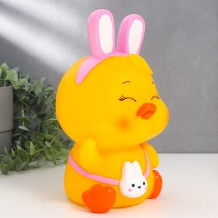 Pig a case Plastic "Duck with hare ears" mix 13x13x23 cm-2