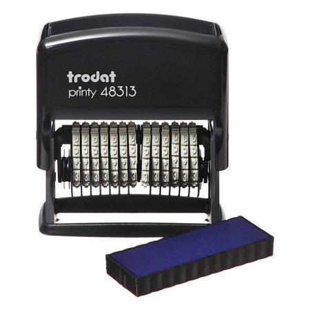 The numbering-Mini is automatic Trodat Printy 48313, font height 3.8 mm, 13 discharges-3