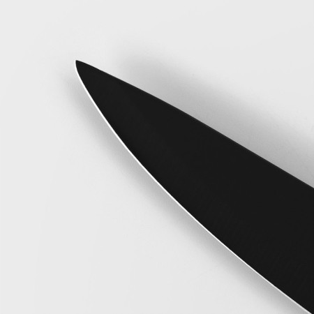 Kitchen knife for vegetables Simplex shares, blade length 10 cm, black color-2