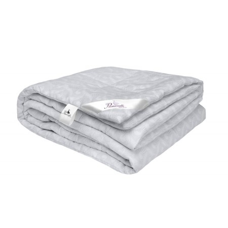 Organic Cotton blanket, size 200x220 cm, gray-blue color