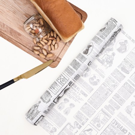 Paraffinated paper "French newspaper" 38 x 10 m-1