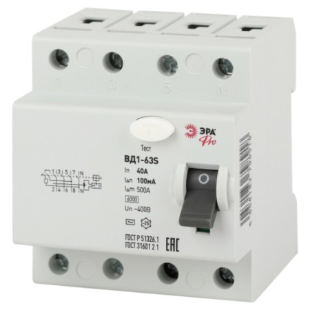 Protective shutdown device ERA PRO No-902-155 VD1-63S 4P 40A 100a