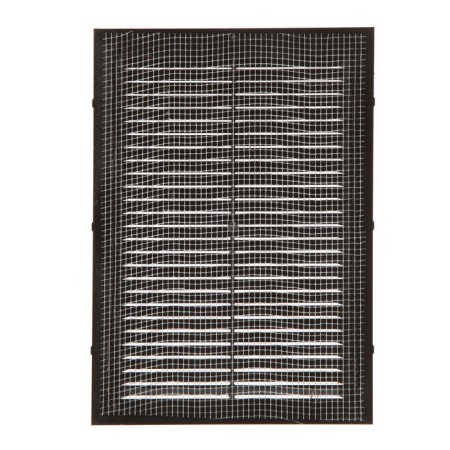 Ventilation grate "Cosmetic" luxury L170kr, 240x170mm, with a grid, inexhaustible, brown-2