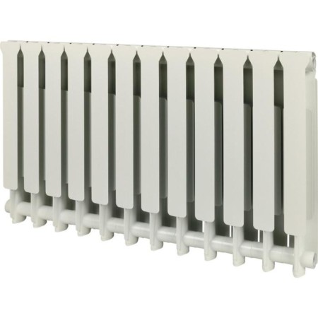 Aluminum radiator Stout Bravo, 500 x 80 mm, 12 sections, side connection-1