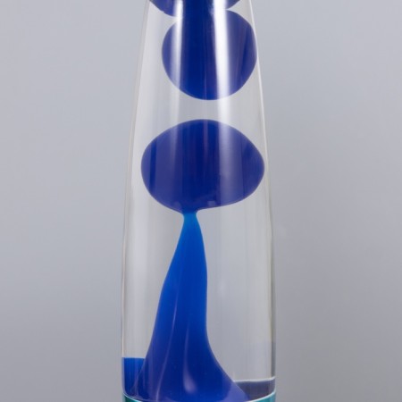 Lava-lamp "Rocket" 1x30W E14-R39 (wax) blue 11x11x41cm-5
