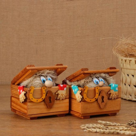 Charm - Brownie "chests", 14 cm, d = 10 cm, mix