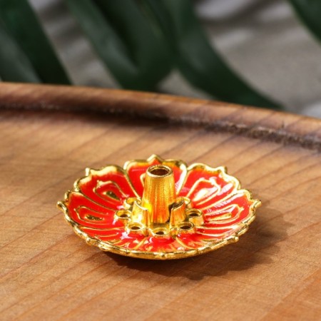 Claus for any incense "Lotus Small", Red Emall