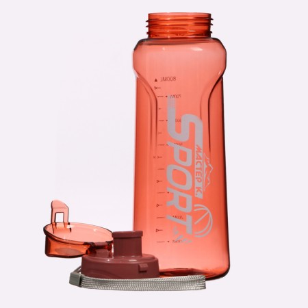 Water bottle, 800 ml, Sport, 23 x 7.6 x 4.8 cm, red-2