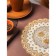 Openwork napkin for the table "Bouquet", d = 30 cm, color gold
