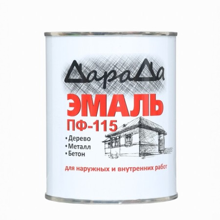 Enamel (Darada) PF-115 (GOST) gray 0.8 kg