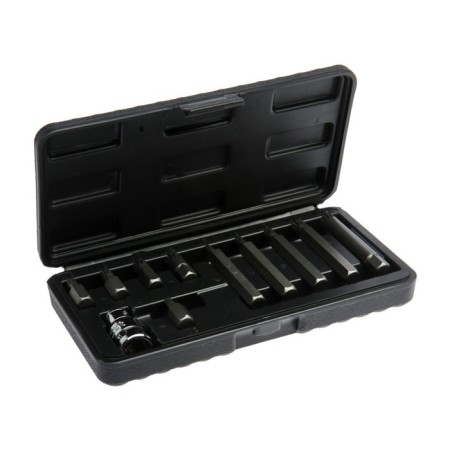 Set “Service Key” 76441, M5-6-8-10-12, 30 and 75 mm, Spline, 11 pcs. and adapter 1/2 "