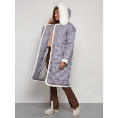Coat insulated winter female, size 50, color gray-26