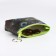 Women's wallet with lightning, black/green color