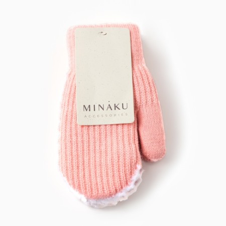 Baby mittens minku, pink color, 18 cm-3