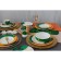 Porcelain shade “Malachite box”, 600 ml, d = 15.5 cm, green color, green