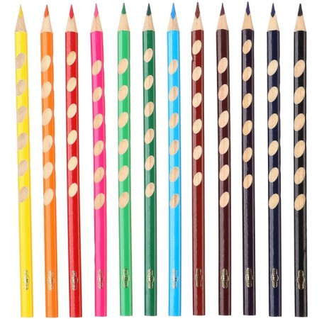 Colored pencils, 12 colors, trihedral, Smeshariki-2
