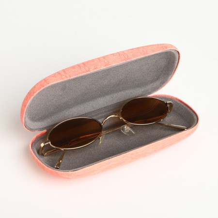 Case for glasses on the chosen clap, length 16 cm, pink color-3
