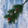 Branch artificial decorative "Brylide" bumps gold -berries 40 cm
