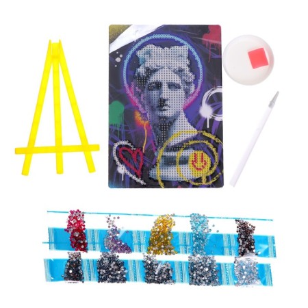 Diamond mosaic with partial filling on the stand Vandal Art, 13 x 19 cm, cardboard-2