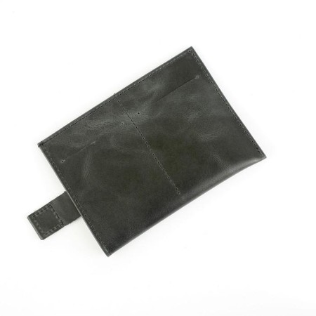 Cover-trowel for passport P408, 1 pocket, n/k, black pulp-2