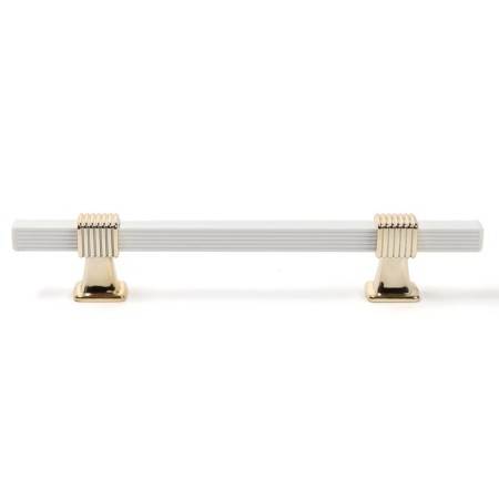 Cappio pk117 bracket handle, m/o 160 mm, white/gold color-1