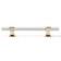Cappio pk117 bracket handle, m/o 160 mm, white/gold color