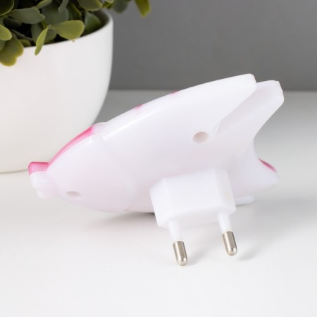 Nightlight 4 diode "fish" 220V mix 7.5x9x2 cm Risalux-4