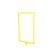 Frame with an integrated T-holder PFT-A4, yellow color