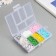 Glass 8/0 in the box "Bright" beads + thread 0.8 mm 5 m 12x8.4x2.2 cm