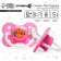 Orthodontic dummy, silicone, from 0 - 3 months, "mushroom", pink color