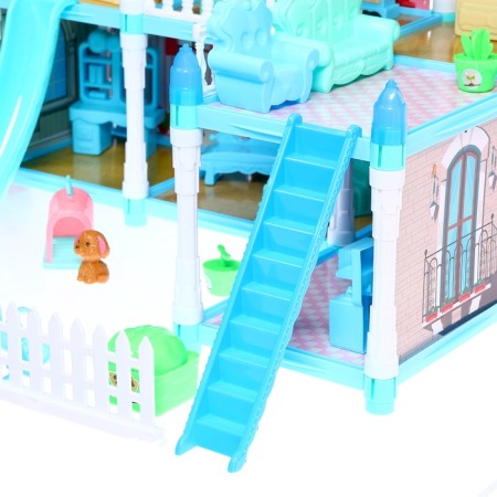 House for dolls "Winter Palace" with a doll, pets and accessories-11
