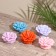 Candle "Flower" 5x5x2 cm, soy wax, mix