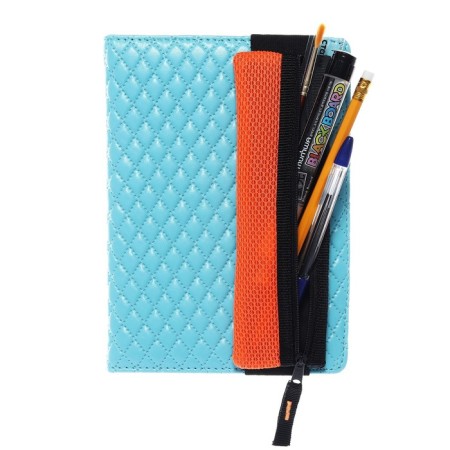 Penal soft, 1 compartment, 60 x 195 mm, flat, PMP 03-73 with a notebook for a notebook, bright orange 57433-7