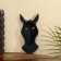 Mask "Zebra" Albezia 19x9x4 cm