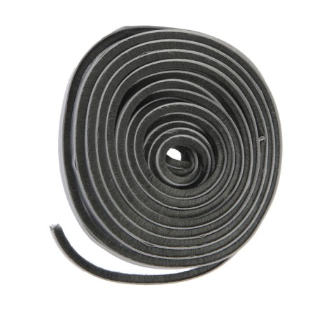 Sealing brush self -adhesive tundra, 7x6 mm, gray, 10 m.