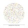 The tablecloth on the New Year Confetti table, round, oxford, elastic band, size 140x140 cm, diameter 105-120 cm