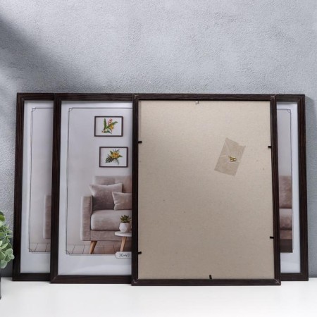 Set of photo frames MDF "OfficeSpace" 30x40 cm, 4 pcs, wenge (plastic screen)-2