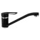 Juguni Luxe Capella kitchen mixer, single -rowing, with rotary pouring, black color is black