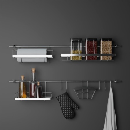 Railing system for the kitchen Dolyan: Basic set, 16 items-6