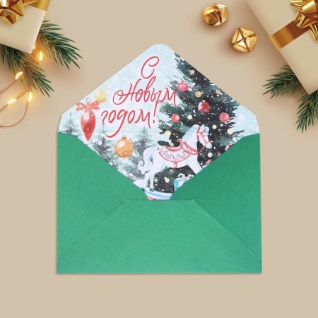 A set of gift envelopes "Happy New Year", 16 pieces, 11 x 15 cm, New Year-20