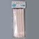 Cocktail tubes with corrugation, in a set of 25 pieces, color pearl